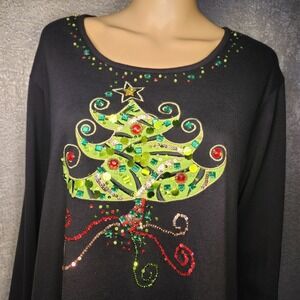 Berek 2 Christmas Tree Long Sleeved Shirt Size Large